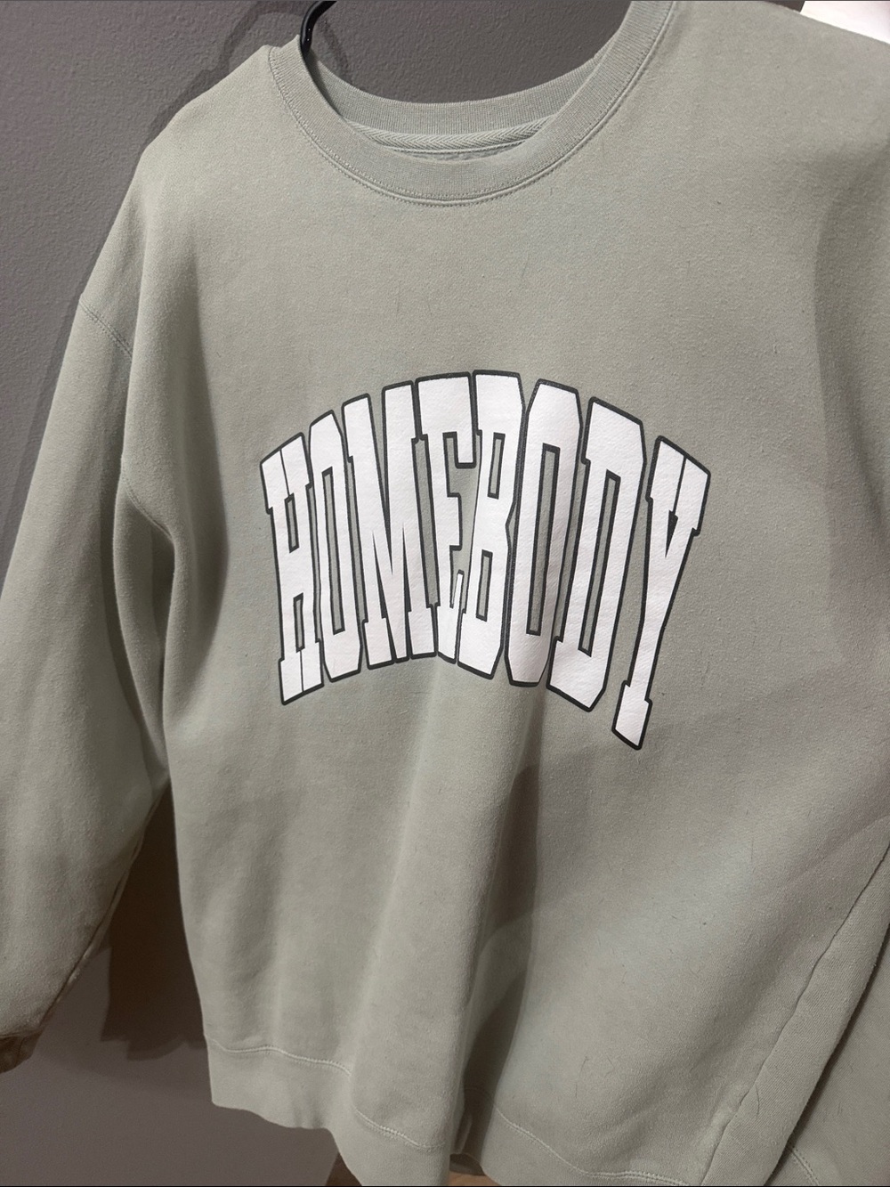 Sage Green Graphic Sweatshirt